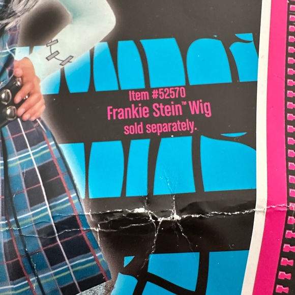RUBIE’S MONSTER HIGH Child’s Size Small 4-6 Frankie Stein Halloween Cost… - Picture 13 of 14